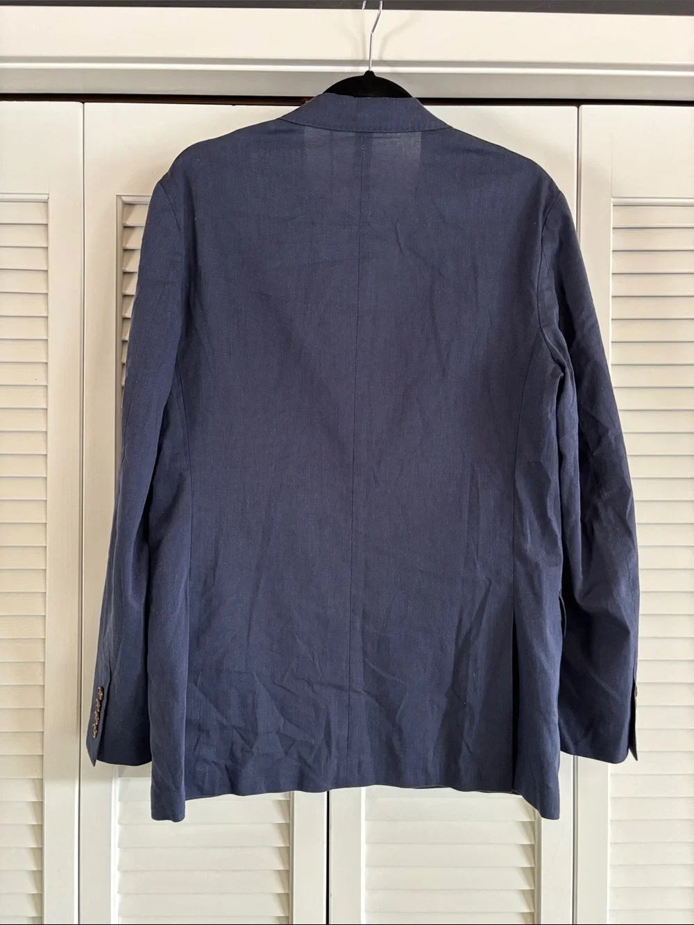 J. Crew Ludlow Somelos Blazer Men’s Navy Blue Cotton Stretch Portugal Size 38R